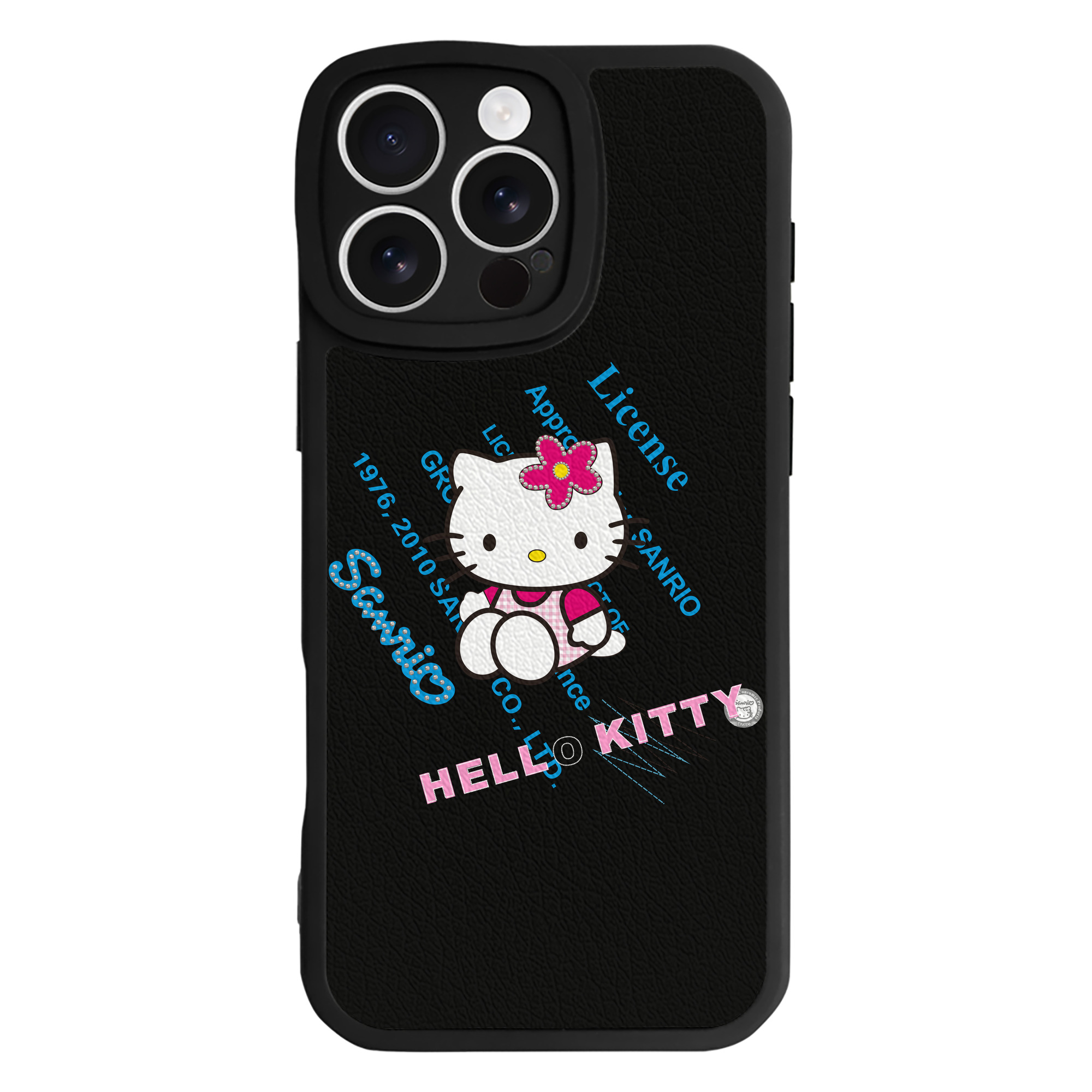 （画像用） Hello Kitty ハローキティ 【iPhone 16シリーズ対応】シリコンスマホケース（レザー調） 材質：シリコン